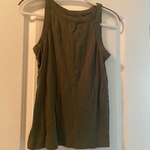 LOFT Olive Green Tank Top